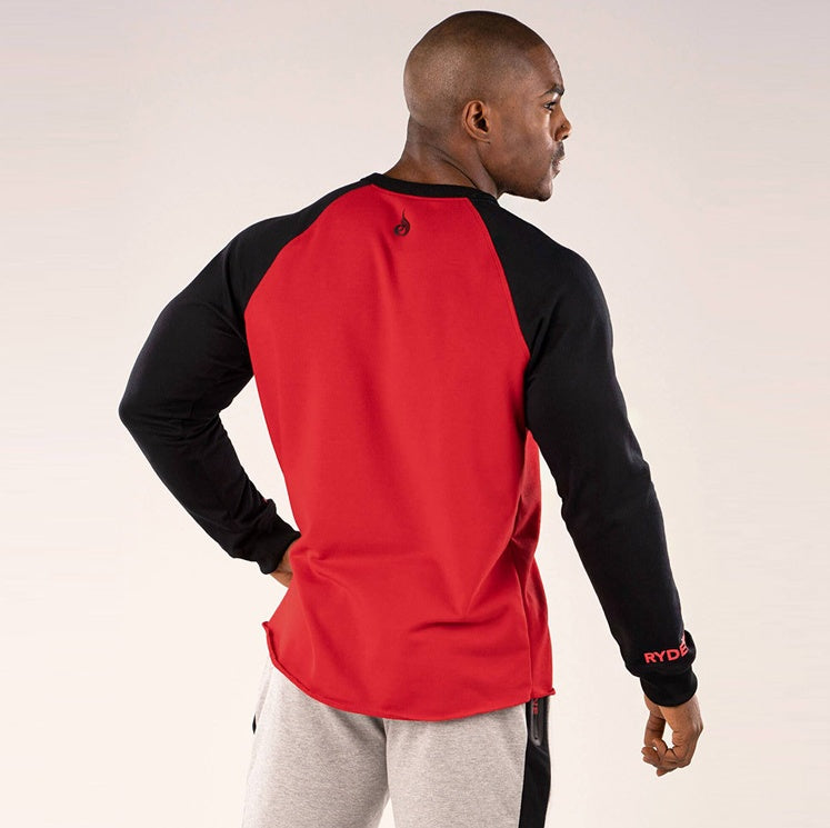 Men's Sporty Two-Color Sweatshirt