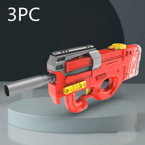 Pistola de agua eléctrica de alta tecnología: diseño P90, gran capacidad, para diversión de verano al aire libre