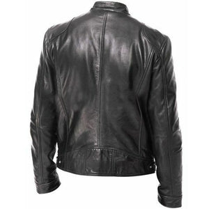 Men's Slim Classic Leather Jacket