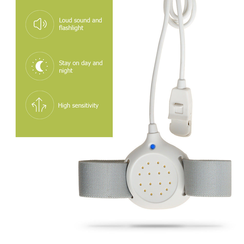 The light and ring remind the child of the bedwetting alarm