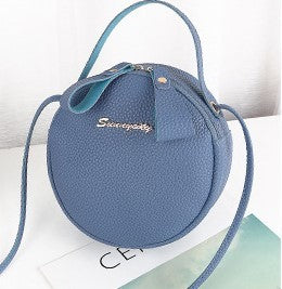 Circular Design Fashion Women's Shoulder Bag - Leather Crossbody Messenger Bag