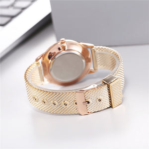 Women's Mesh Minimalist Quartz Watch