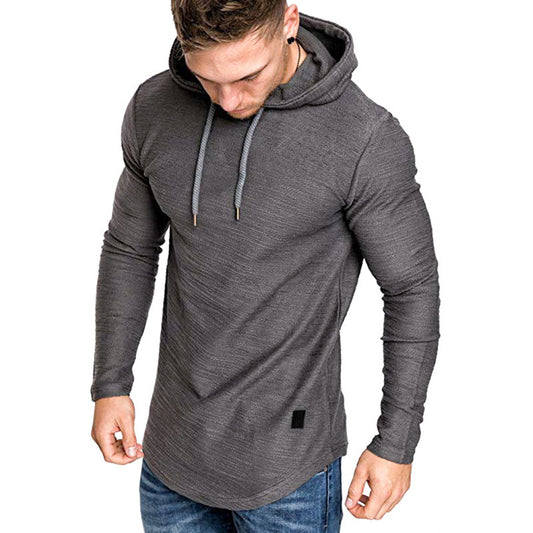 Men's Long Monochrome Hoodie