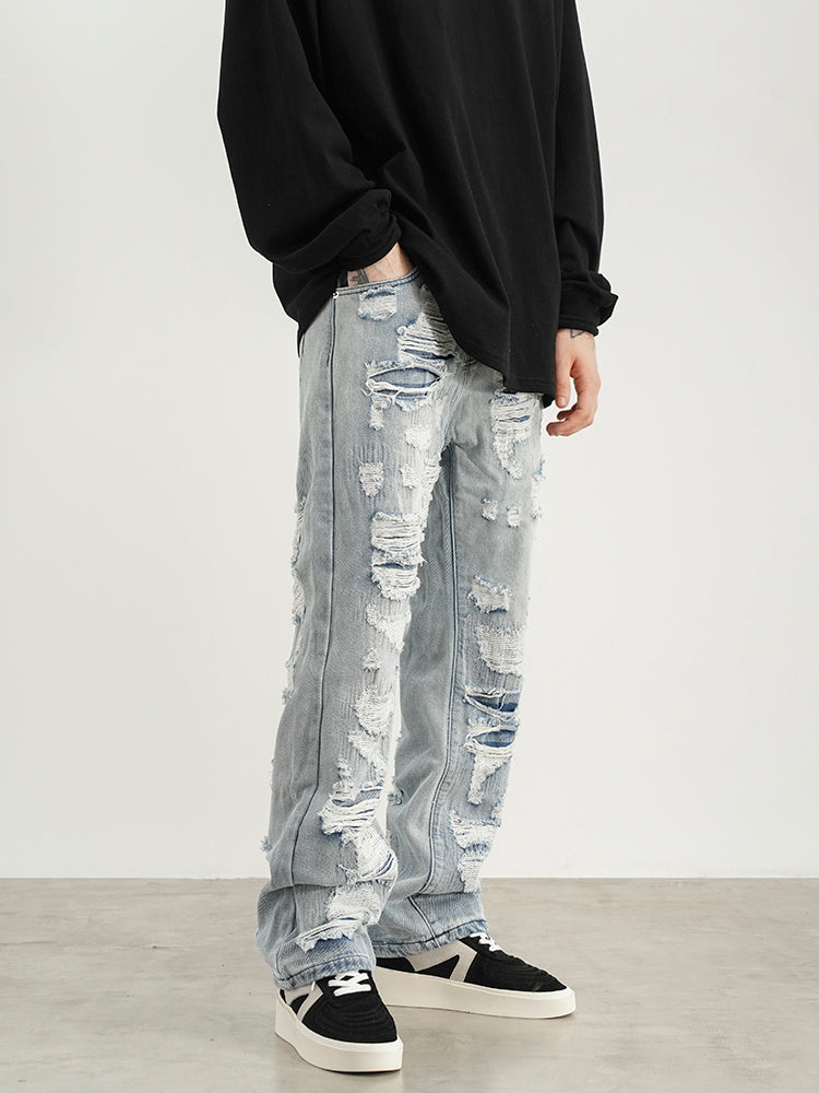 Men's Ripped Jeans in Hip Hop Style