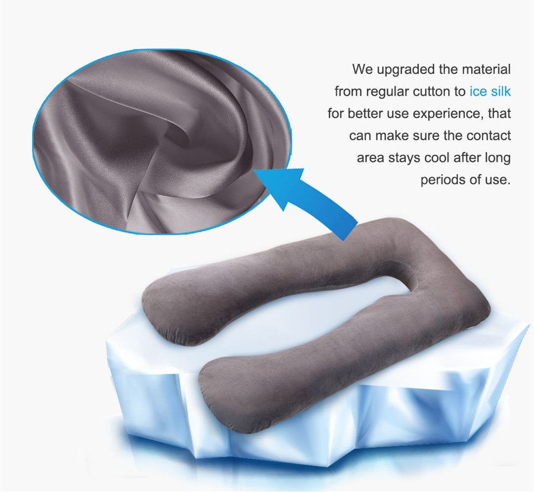 U-Shape Ice Silk Maternity Pillow