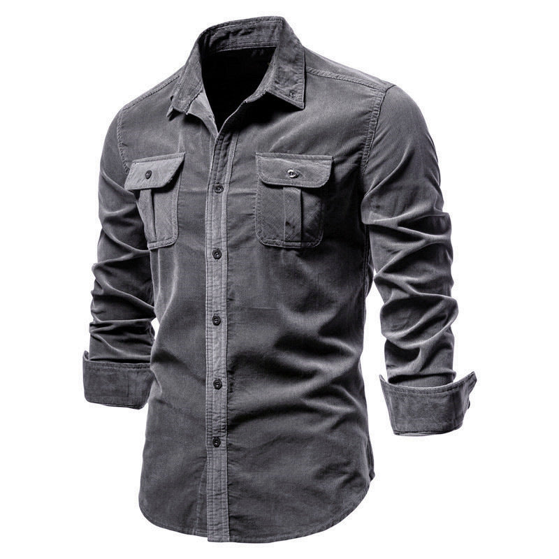 Camisa monocromática vintage para hombre