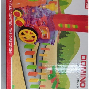 Domino Train Set for Babies with Automatic Release and Electric Building Blocks