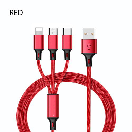 3-in-1 Type c, Ligthning, Micro Usb cable