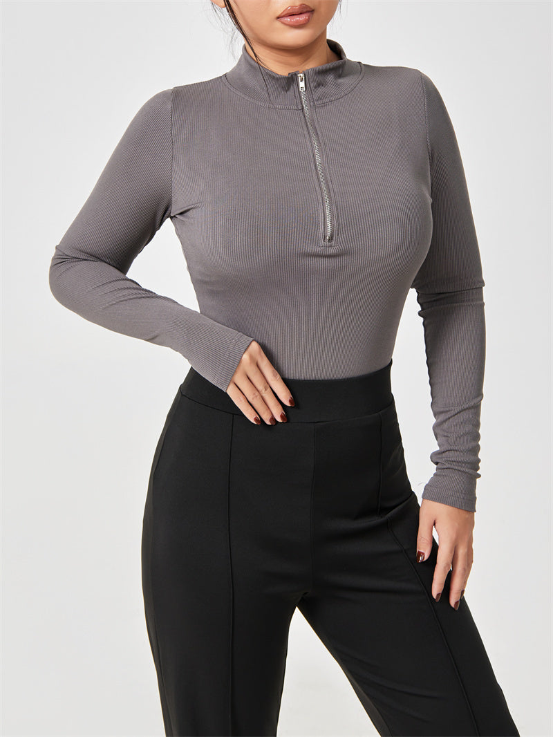 Women's Bodysuit With Zipper