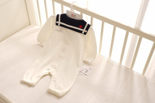 Nautical Style Long Sleeve Baby Bodysuit