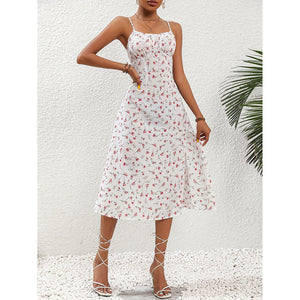 Women's Strappy Print Dress