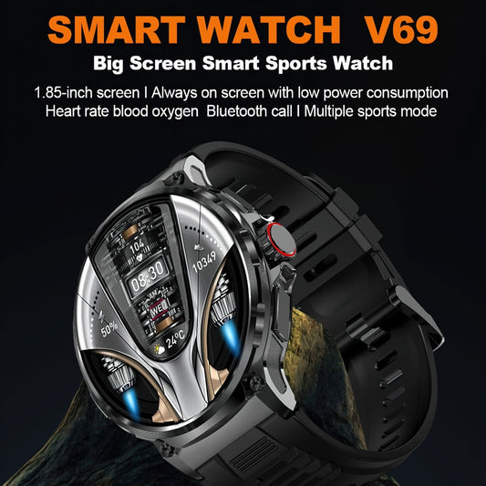 Men's Smartwatch with HD screen, Bluetooth Calling and Heart Rate and Oxygen Monitoring