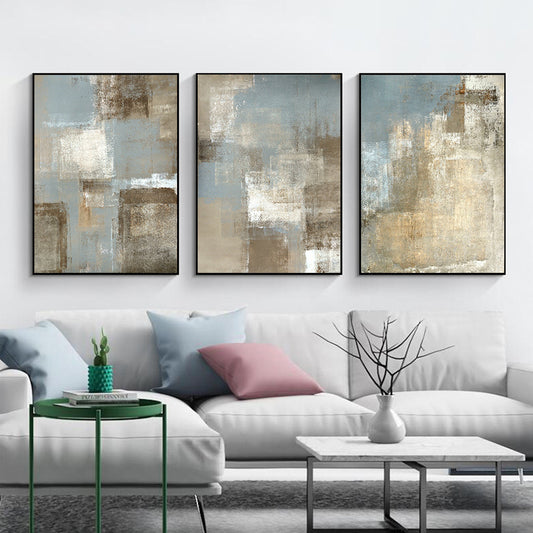 Vintage Abstract Art Canvas Painting Picture Poster Interior Home Decoration