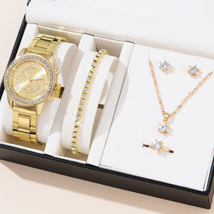 Women's Gift Set Of Bracelet Watch And Pendant