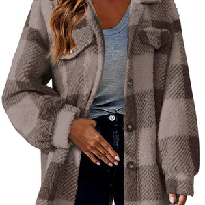 Women's Plaid Shirt Cardigan