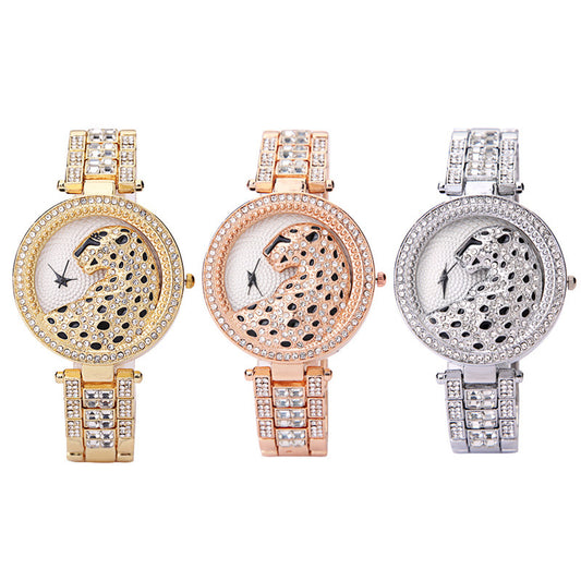 Women's Diamond Leopard-print Watch