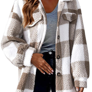 Women's Plaid Shirt Cardigan