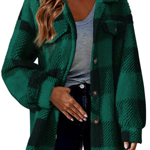 Women's Plaid Shirt Cardigan