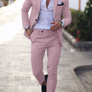 Men's Solid Color Suit