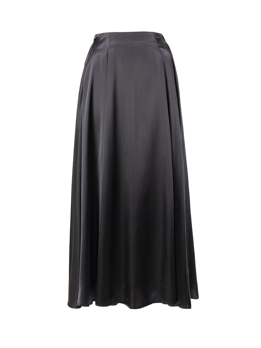 Women's Fashion Graceful Satin Satin Long Skirt