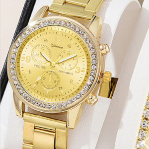 Women's Gift Set Of Bracelet Watch And Pendant