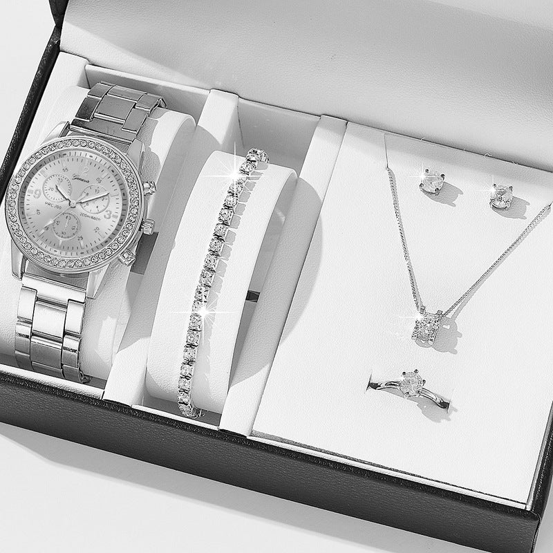 Geschenkset für Damen mit Armbanduhr und Anhänger