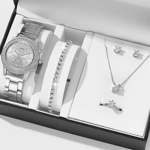 Women's Gift Set Of Bracelet Watch And Pendant