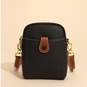 Lychee Pattern Mobile Phone Bag Small High Quality Leather Crossbody Bags For Women Wallet