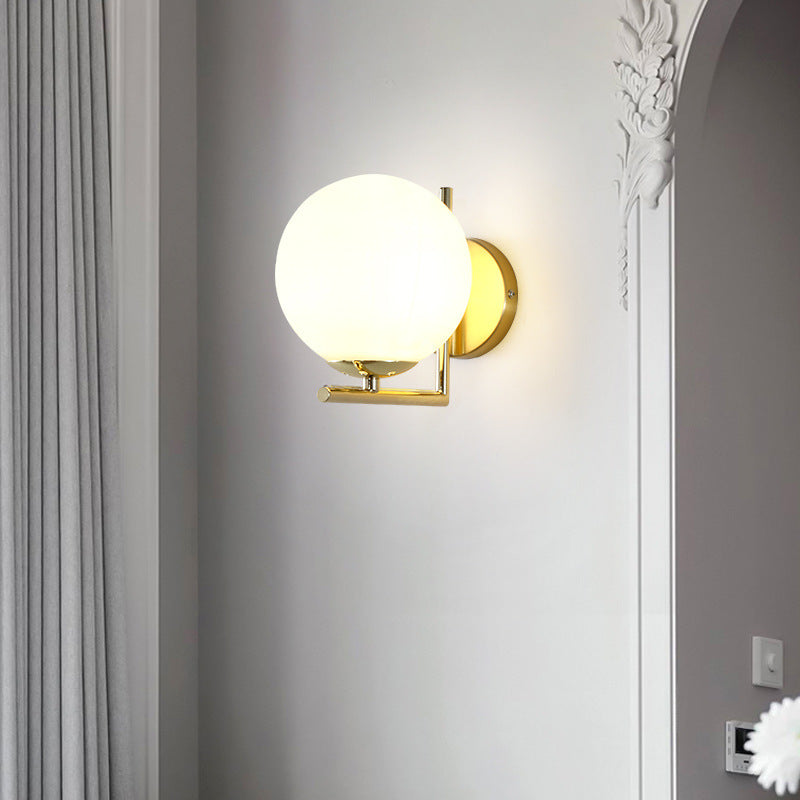 Modern Minimalist Light Luxury Round LED Wall Lamp