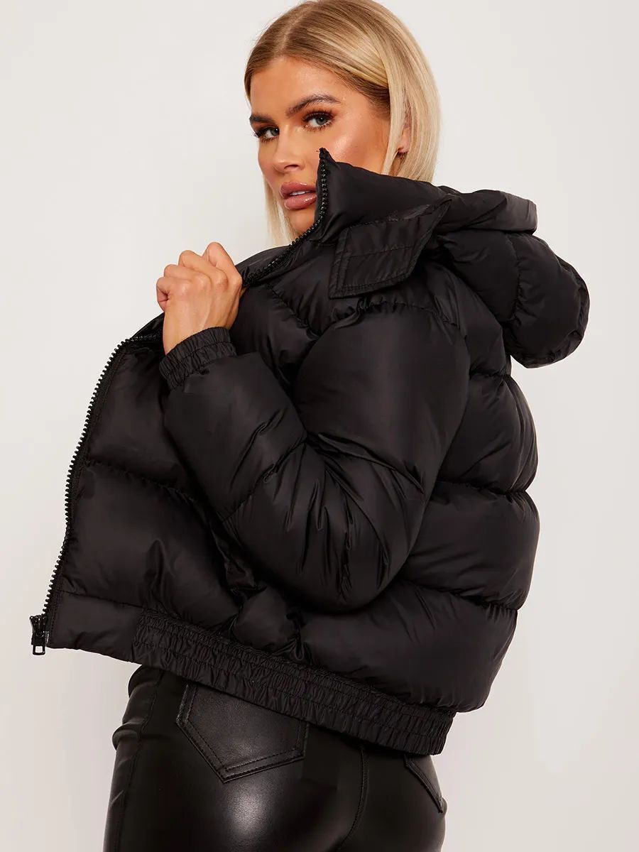 Daunenjacke mit Kapuze für Damen