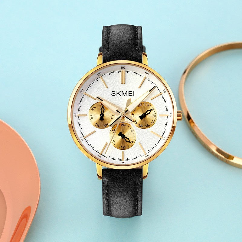 Women's Retro Round Quartz Watch