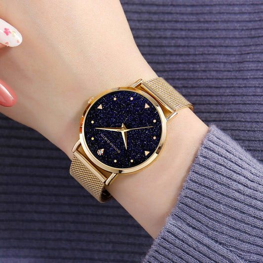 Women's Waterproof Quartz Watch With Sequins