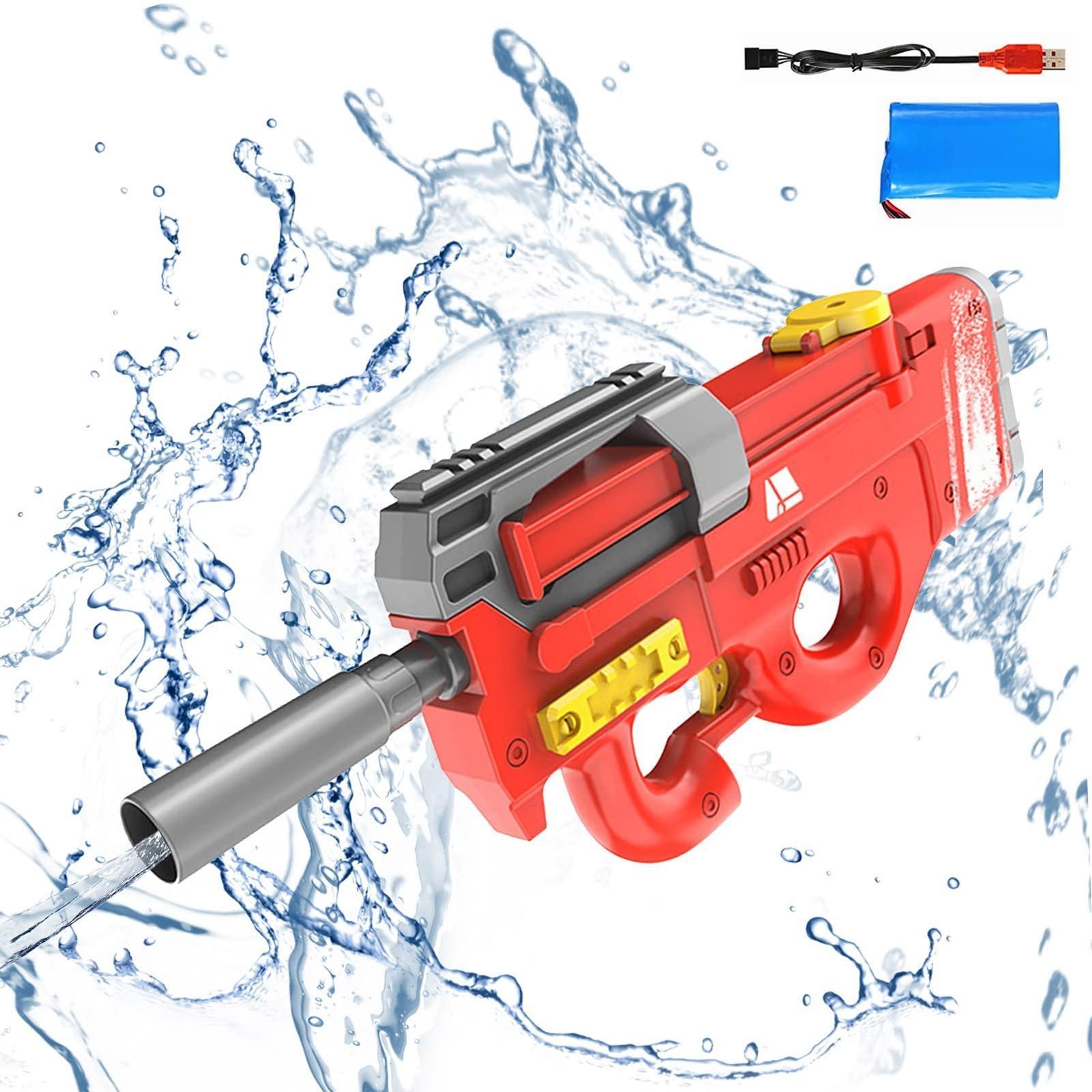 High-Tech Electric Water Gun - P90 Design, Large Capacity, for Outdoor Summer Fun