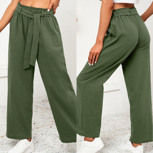 Women's Trendy Casual Pants with Belt