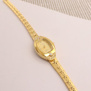 Women's Vintage Style Watch With Rhinestones