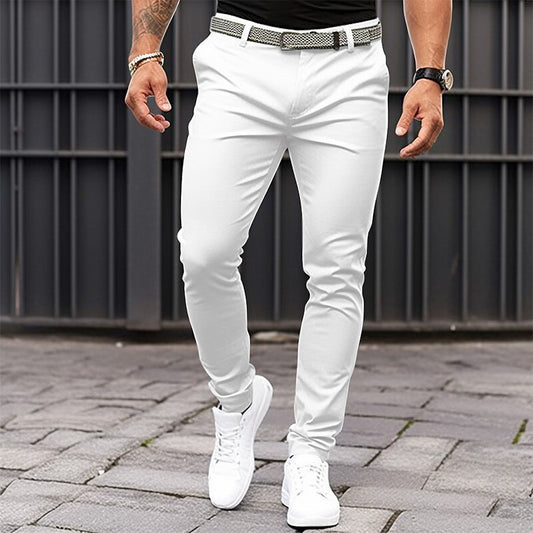 Pantalones clásicos rectos para hombre