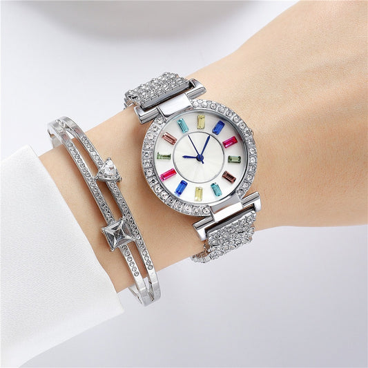 Reloj de mujer con cristales de colores