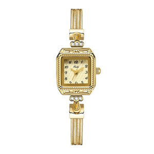 Women's Vintage Style Square Watch With Thin Strap