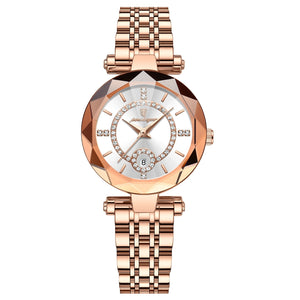Women's Slim Quartz Watch With Colored Dial