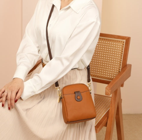 Lychee Muster Handy Tasche Kleine Hohe Qualität Leder Umhängetaschen Für Frauen Brieftasche
