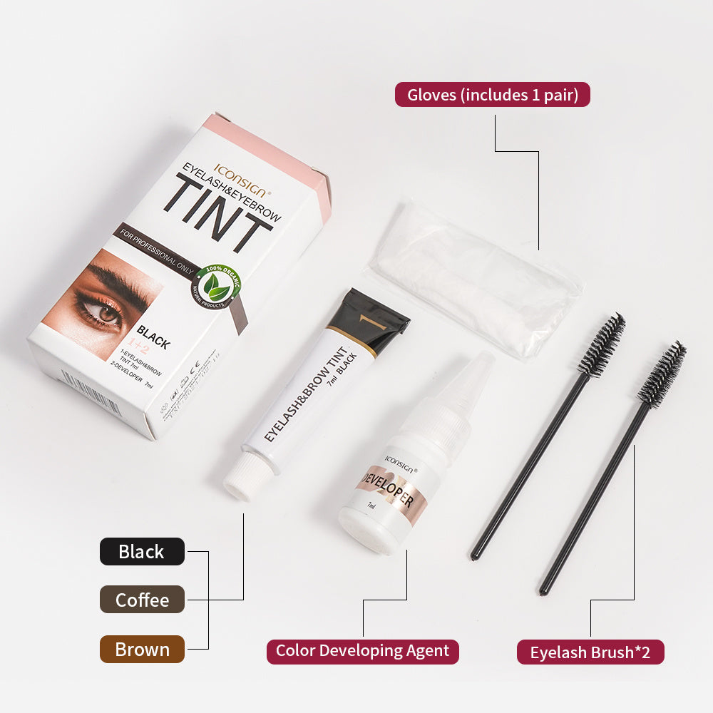 Eyelash Eyebrow Dye Tint Kit Brow