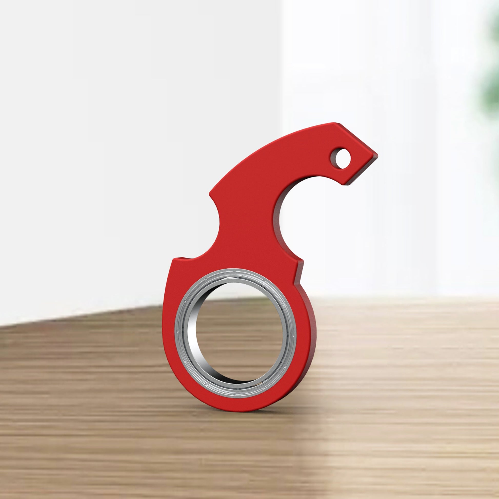 Creative Fidget Spinner Keychain Toy - Anti-Anxiety Stress Relief, Finger Spinner, Bottle Opener, Kids' Toy
