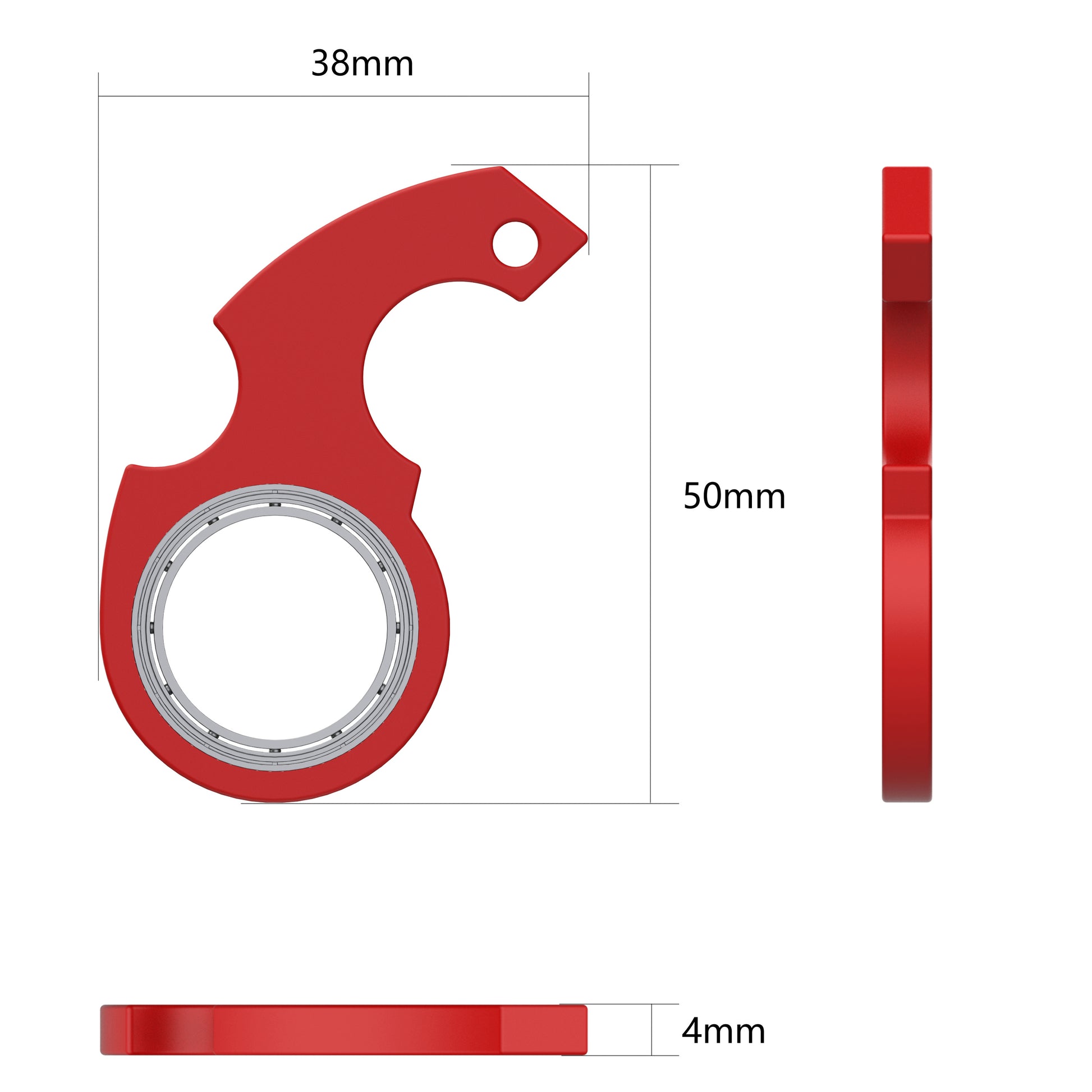 Kreatives Fidget Spinner-Schlüsselanhänger-Spielzeug – Anti-Angst-Stressabbau, Fingerspinner, Flaschenöffner, Kinderspielzeug