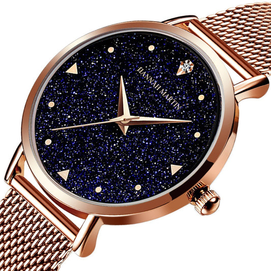 Women's Waterproof Quartz Watch With Sequins