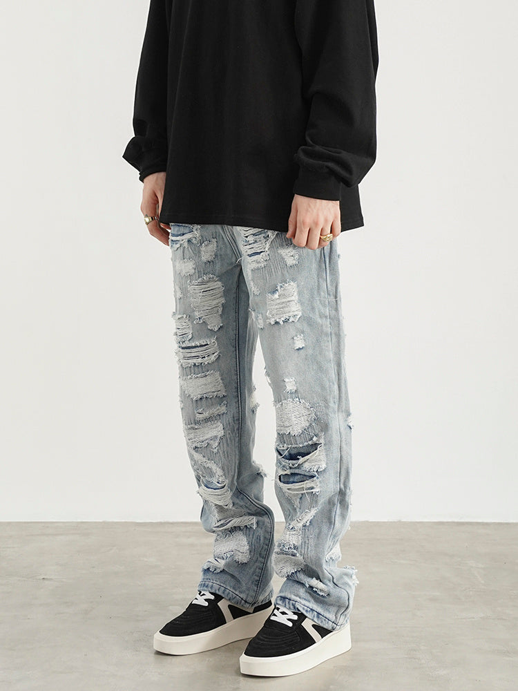 Men's Ripped Jeans in Hip Hop Style