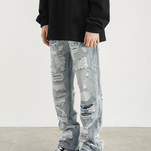 Zerrissene Jeans für Herren im Hip Hop Stil