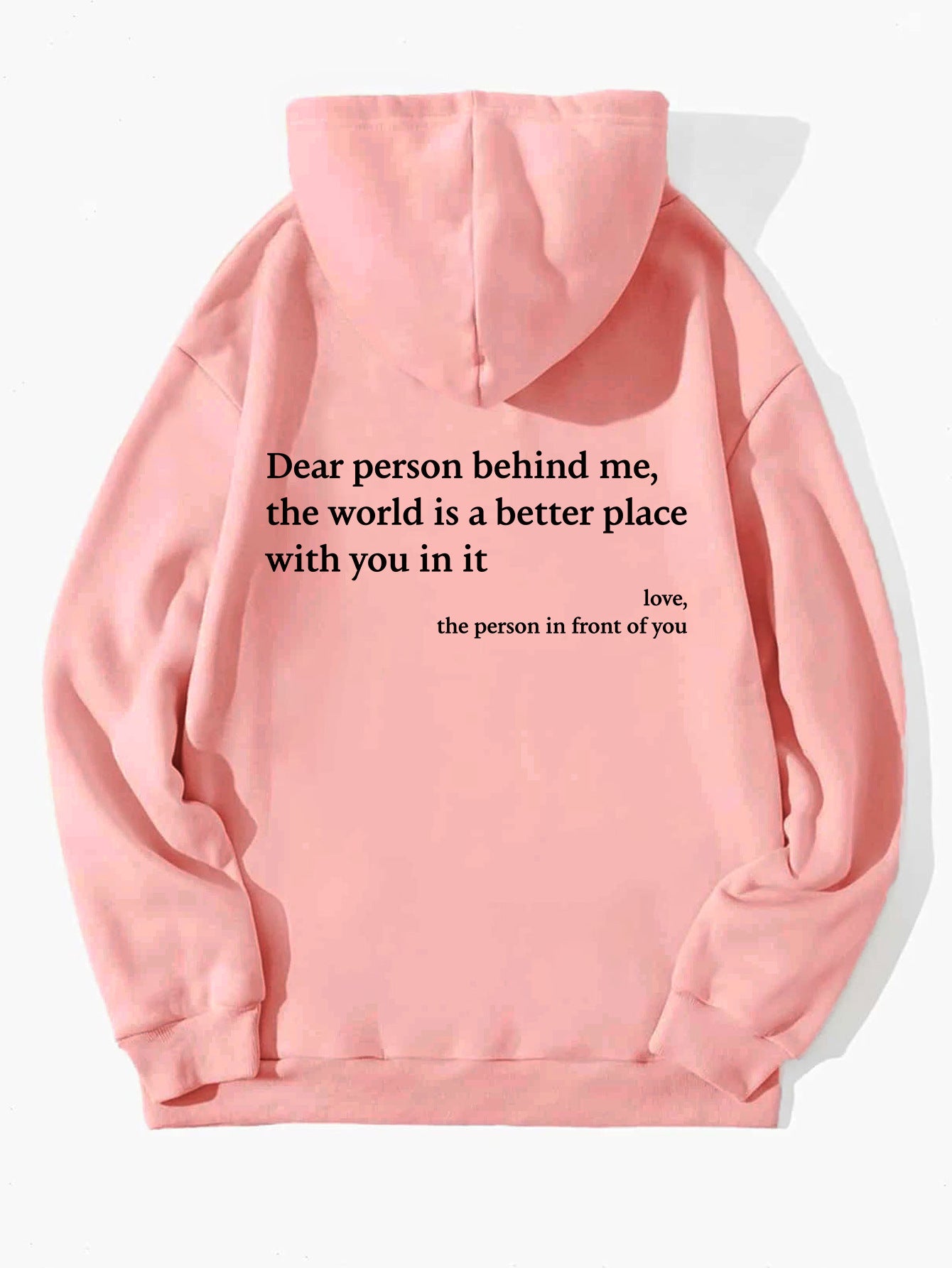 Lockerer Hoodie für Damen mit Aufschrift