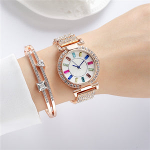 Colorful Crystals Women's Watch