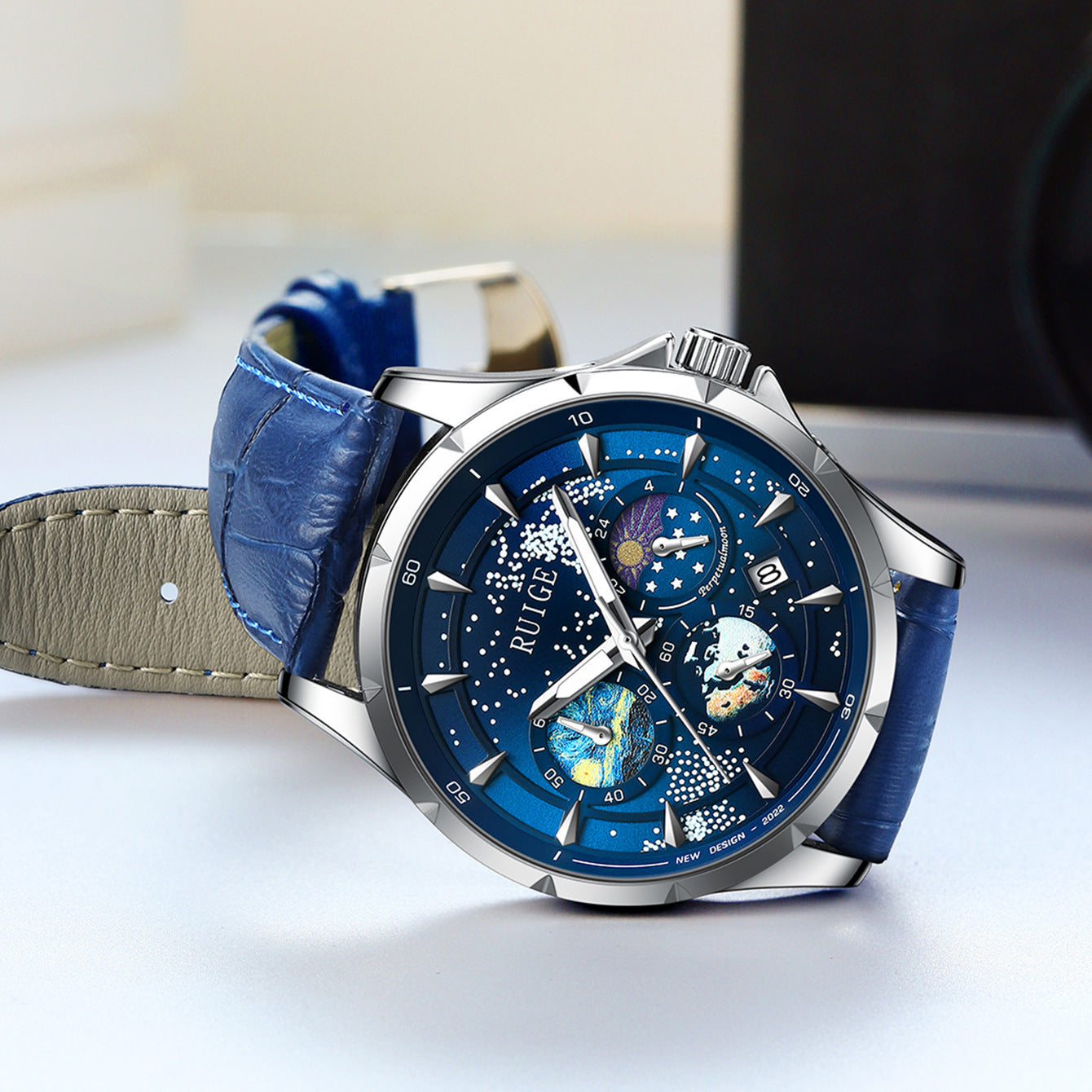 Men's 'Star Sea' Quartz Watch, Multifunction, Luminous, Waterproof