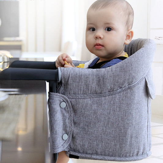 Silla alta portátil para niños, cubierta de comedor alto, cinturón de seguridad de asiento, accesorio para el cuidado del bebé